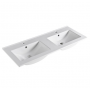 Mia 1200 Matte White Free Standing Double Bowl Vanities Cabinet Only